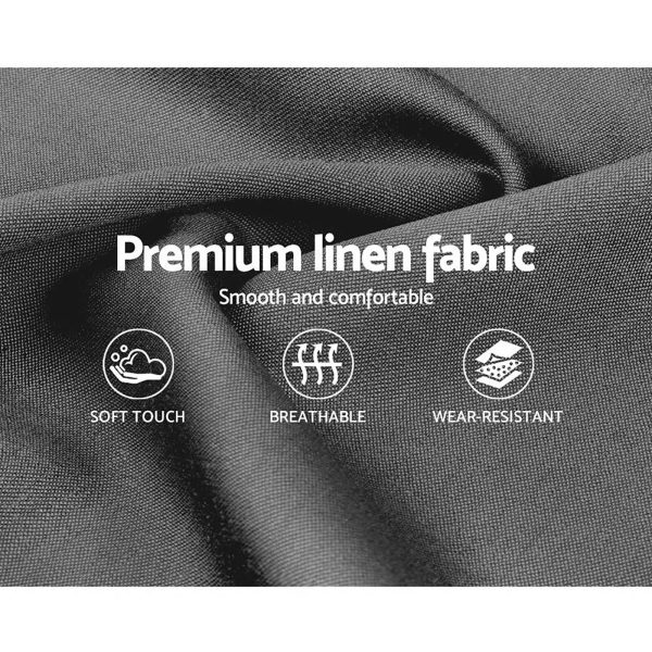 Nurom Bed Frame Fabric – SINGLE, Grey