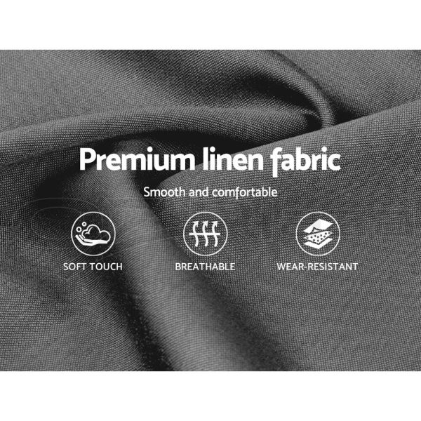 Stewart Bed Frame Fabric – KING SINGLE, Grey