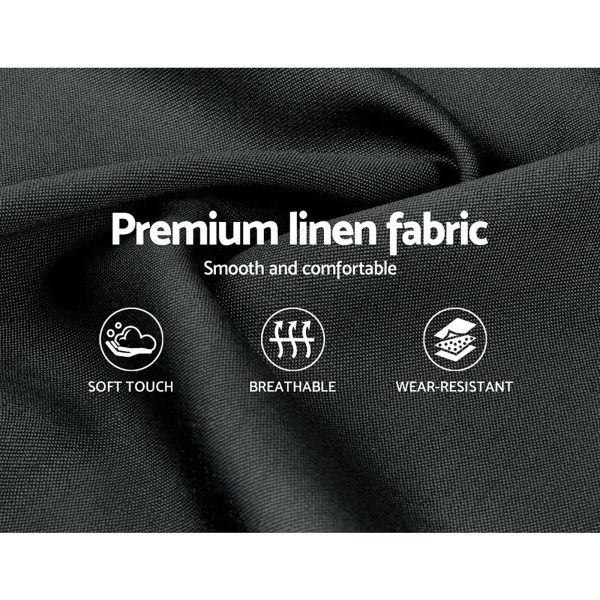 Walker Bed Frame Fabric – KING, Charcoal
