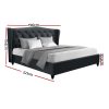 Walker Bed Frame Fabric – KING, Charcoal