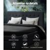 Rogues Bed Frame Fabric Storage Drawers – DOUBLE, Charcoal