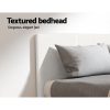 Apex Bed Frame Boucle Fabric Mattress Base Platform Wooden – QUEEN