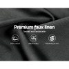Clare Tino Bed Frame Fabric – DOUBLE, Charcoal