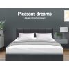 Clare Tino Bed Frame Fabric – DOUBLE, Charcoal