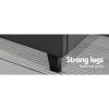 Clare Tino Bed Frame Fabric – DOUBLE, Charcoal