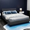 Clare Tino Bed Frame Fabric – DOUBLE, Charcoal