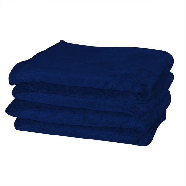 3x3M Large Oversized Blanket Throw Faux Fur Fleece Bed Warm Rug Sofa Navy
