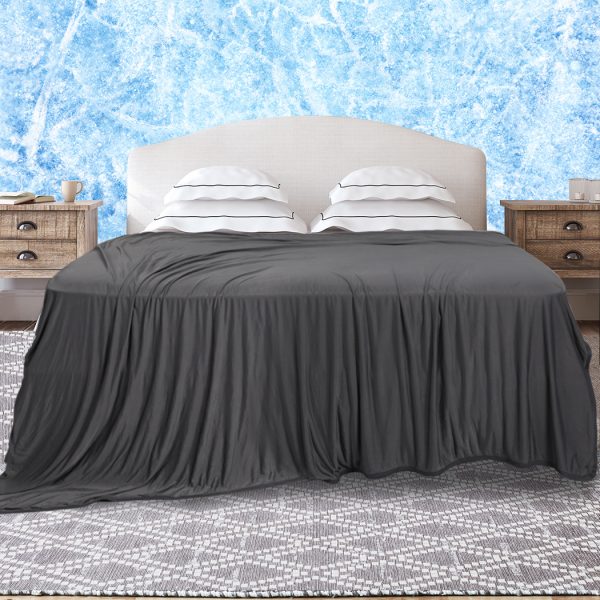 Throw Blanket Cool Summer Soft Sofa Bed Sheet Rug Luxury Single Grey