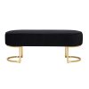 Bench Chair Black Velvet