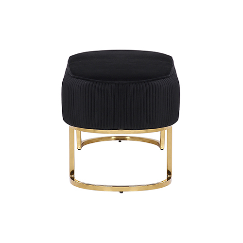 Bench Chair Black Velvet