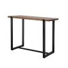 High Bar Table Industrial Pub Table Solid Wood Kitchen Cafe Office Desk