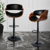 1x Bar Stools Kitchen Gas Lift Wooden Beech Stool Chair Swivel Barstools