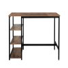 High Bar Table Pub Industrial 3-Tier Storage Shelf Wooden Cafe 110CMX60CM