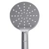 Rain Shower Head Set Silver Round Brass Taps Mixer Handheld High Pressure 10″