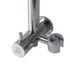 Rain Shower Head Set Silver Round Brass Taps Mixer Handheld High Pressure 10″