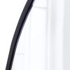 Wall Mirror Round Shaped Bathroom Makeup Mirrors Smooth Edge – 80 cm