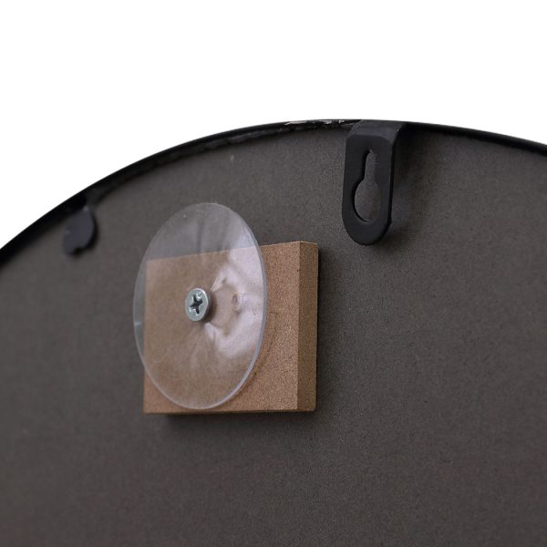 Wall Mirror Round Shaped Bathroom Makeup Mirrors Smooth Edge – 80 cm