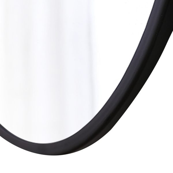 Wall Mirror Round Shaped Bathroom Makeup Mirrors Smooth Edge – 80 cm