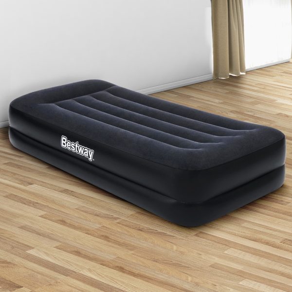 Air Mattress Single Inflatable Bed 46cm Airbed Black