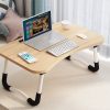 Portable Bed Table Adjustable Foldable Bed Sofa Study Table Laptop Mini Desk with Notebook Stand Card Slot Holder Home Decor