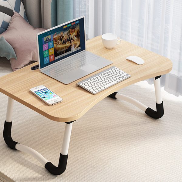 Portable Bed Table Adjustable Foldable Bed Sofa Study Table Laptop Mini Desk with Notebook Stand Card Slot Holder Home Decor