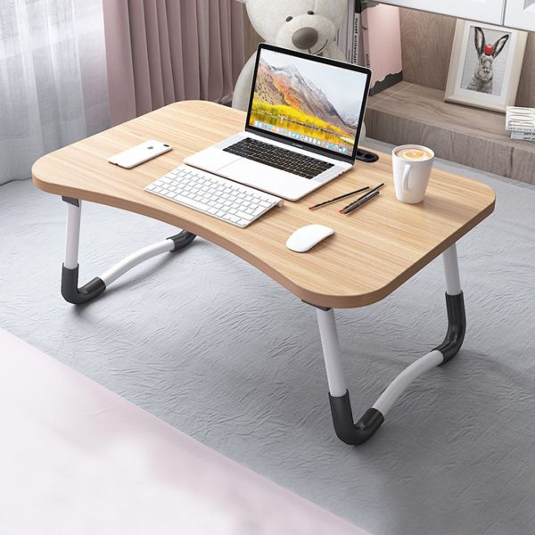 Portable Bed Table Adjustable Foldable Bed Sofa Study Table Laptop Mini Desk with Notebook Stand Card Slot Holder Home Decor