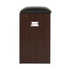 Shoe Cabinet Bench Shoes Storage Rack Organiser Shelf Black 15 Pairs – Walnut