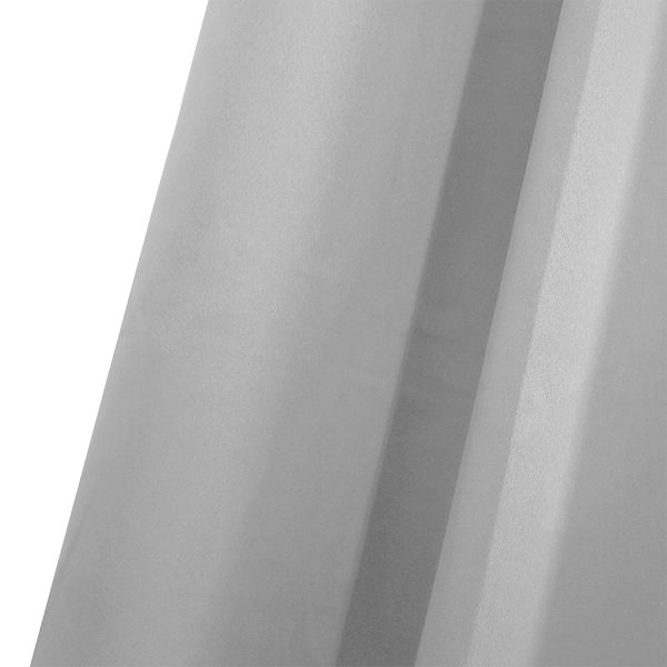2x Blockout Curtains Panels 3 Layers Eyelet Room Darkening – 132 x 160 cm, Grey