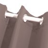 2x Blockout Curtains Panels 3 Layers Eyelet Room Darkening – 140 x 230 cm, Taupe