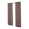 2x Blockout Curtains Panels 3 Layers Eyelet Room Darkening – 140 x 230 cm, Taupe