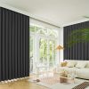 2XBlockout Curtains Chenille Blackout Draperies Eyelet Day 240×250 Grey