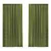 2XBlockout Curtains Chenille Blackout Draperies Eyelet Day 240×250 Green