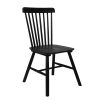 Set of 2 Dining Chairs Side Chair Replica Kitchen Wood Furniture – Black