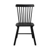 Set of 2 Dining Chairs Side Chair Replica Kitchen Wood Furniture – Black