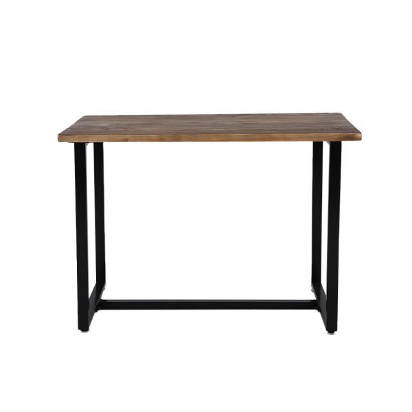 Dining Table Industrial Wooden Metal Kitchen Tables Cafe Restaurant 110cm