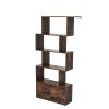 5-Tier Display Shelf Cabinet Storage Bookshelf Bookcase Ladder Stand