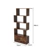 5-Tier Display Shelf Cabinet Storage Bookshelf Bookcase Ladder Stand