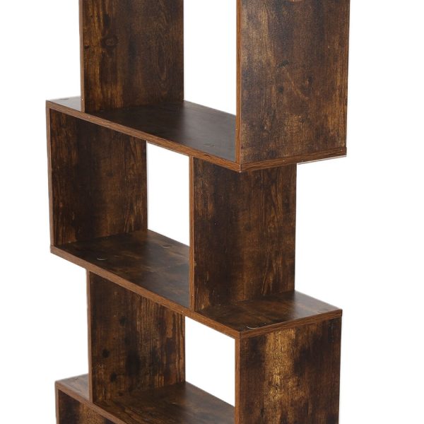 5-Tier Display Shelf Cabinet Storage Bookshelf Bookcase Ladder Stand