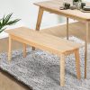 Dining Chairs Bench Chair Seat Wooden Kitchen Outdoor Garden Patio Chair