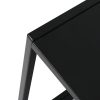 Cinnaminson 2-Tier Side Table Open Design Steel Home Shelf Compact Storage End Table