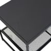 Reeves 2-Tier Side Table Spacious Design Steel Home Shelf Waterproof End Table