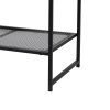 Reeves 2-Tier Side Table Spacious Design Steel Home Shelf Waterproof End Table