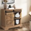 Buffet Sideboard Cabinet Single Sliding Doors Kitchen Storage Cupboard