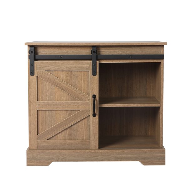 Buffet Sideboard Cabinet Single Sliding Doors Kitchen Storage Cupboard