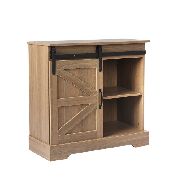 Buffet Sideboard Cabinet Single Sliding Doors Kitchen Storage Cupboard