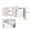 Sideboard Buffet Cabinet Automatic Spring Drawers Storage Shelf Cupboard