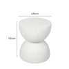 Armadale Side Table Terrazzo  Hourglass Shape Magnesia Stool Stone Style Top 40cm