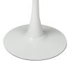 Dining Table Kitchen Swivel Marble Tulip Outdoor Round Metal White