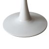 2x Bar Table Pub Tables Kitchen Marble Tulip Outdoor Round Metal – White