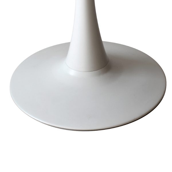 2x Bar Table Pub Tables Kitchen Marble Tulip Outdoor Round Metal – White